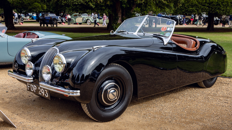 1950 Jaguar XK120 Roadster at the Hampton Court Palace