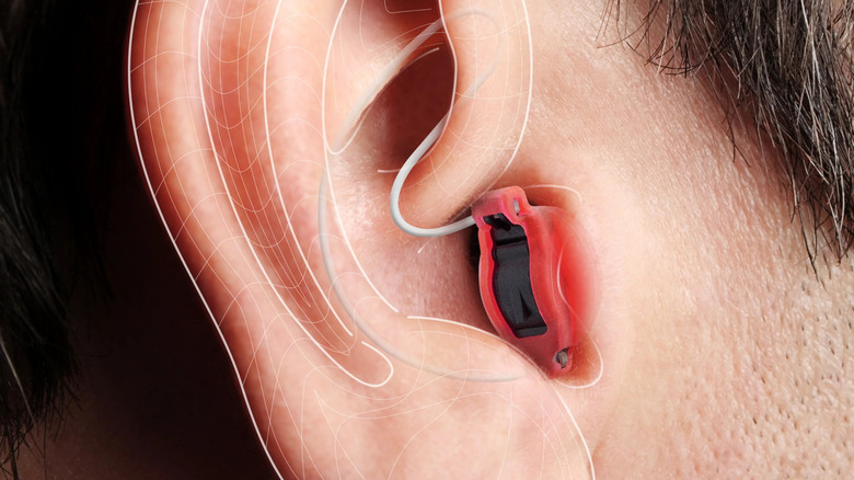 close up of ear with TETRA AmpPods