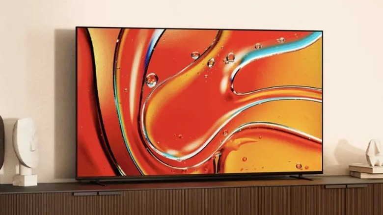 Sony Bravia 7 Mini-LED on wood entertainment center