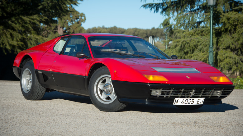 Ferrari 512BB parked