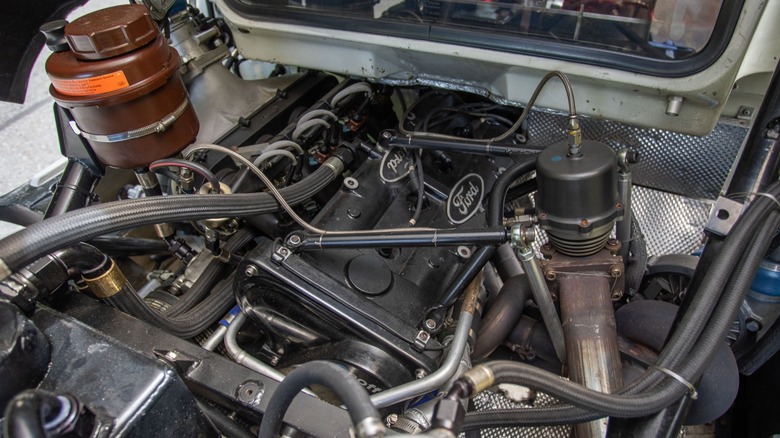 Cosworth BDT-E engine in a Ford RS200 Evolution engine bay