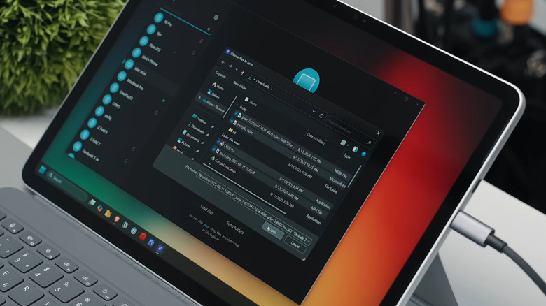 Blip app on Windows 11 laptop choosing a file