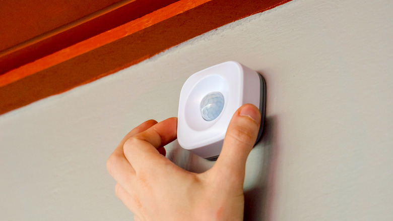 installing a motion sensor on wall
