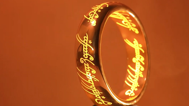 Lord Of The Rings One Ring lamp up close