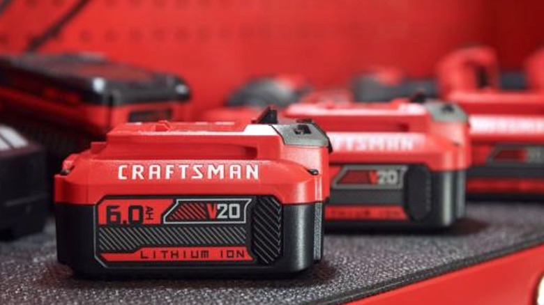 PIcture showing batteries for Craftsman power tools