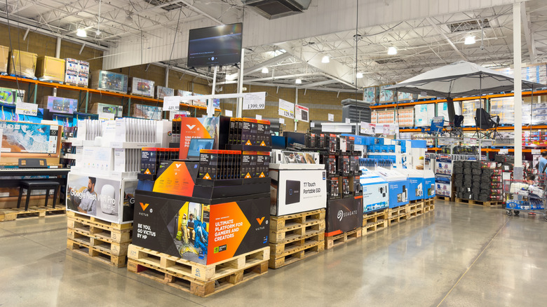 Costco electronics and tech on display