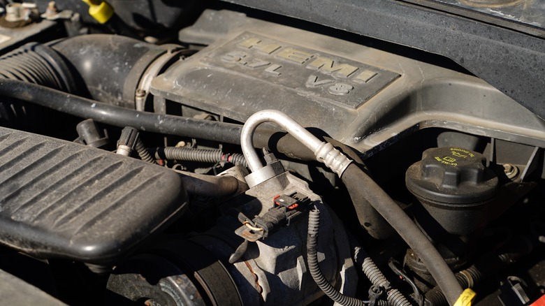 "Eagle" HEMI engine in 2015 Dodge Durango engine bay