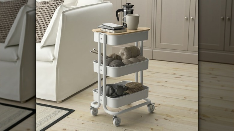 RÅSKOG Utility Cart in loving room