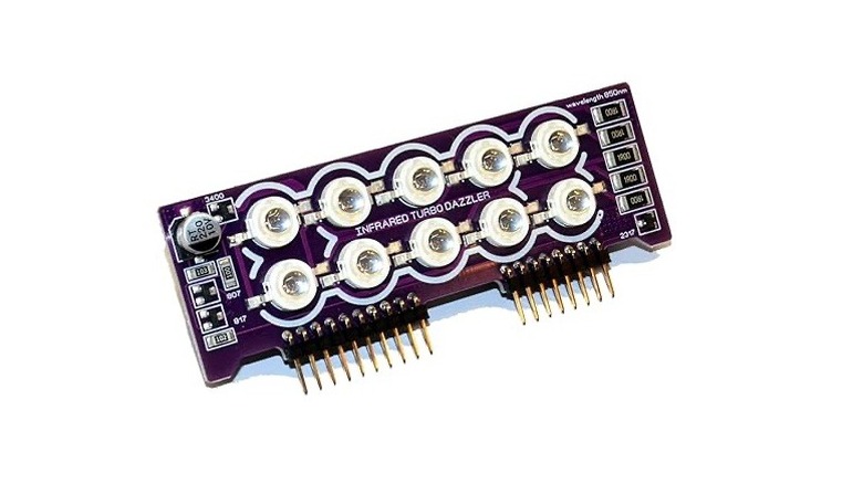 IR blaster on white background