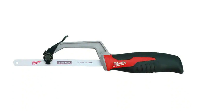 Milwaukee saw laying horizontally