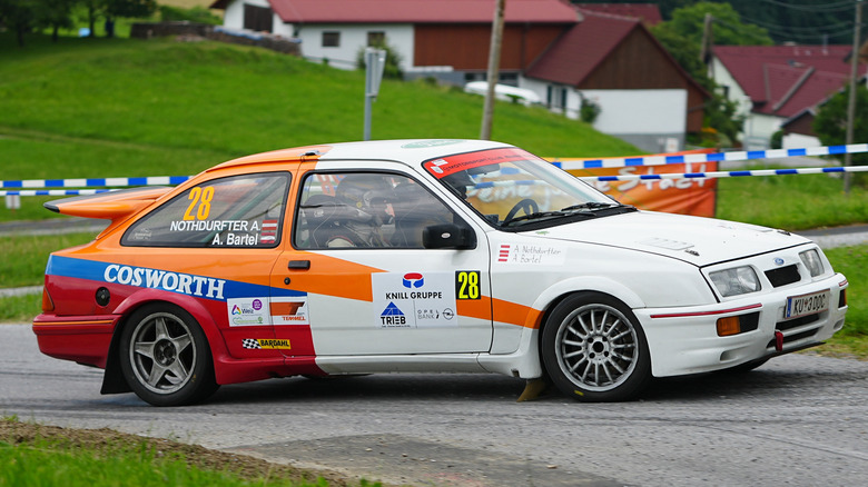 Ford Sierra Cosworth rally car