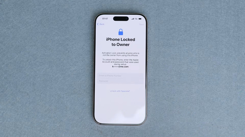 iPhone with activation lock
