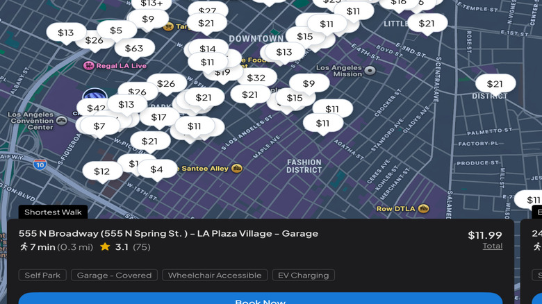 Parking available in L.A. from SpotHero