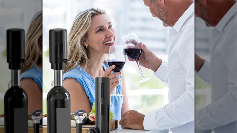 couple drinking wine