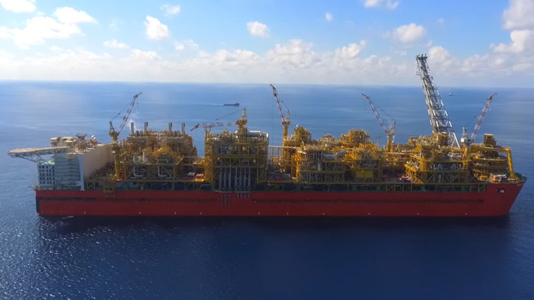 Shell's Prelude FLNG at sea
