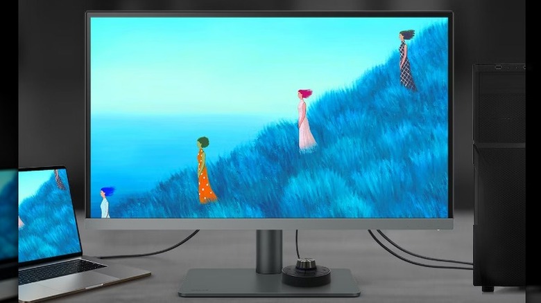 BenQ PD2706U on desk