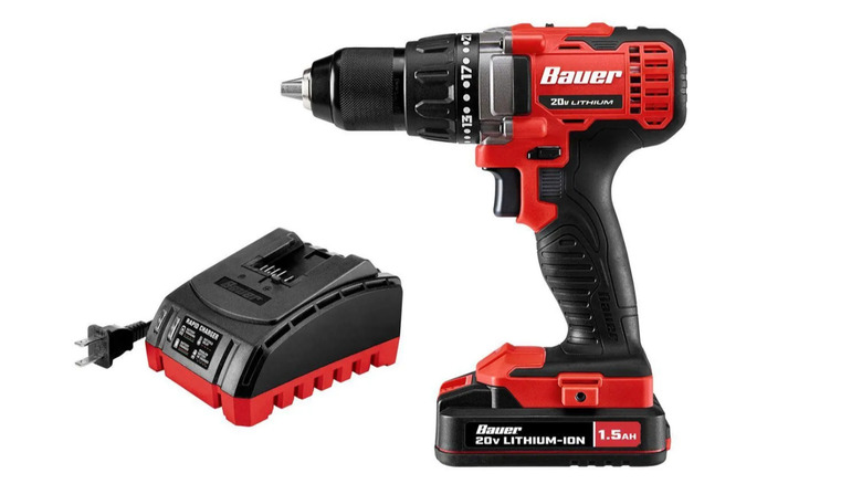 Bauer 20v cordless drill and battery