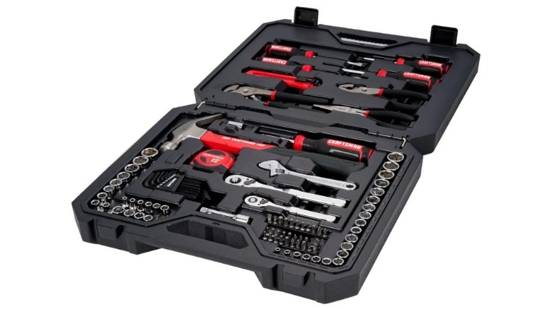 Craftsman tool kit on white background