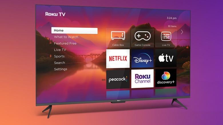 Roku TV home screen