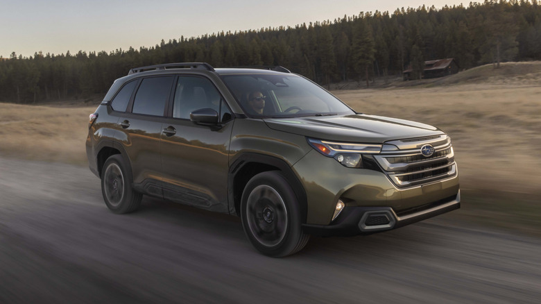 2025 Subaru Forester on trail