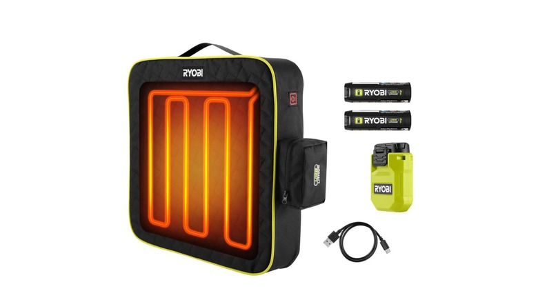 USB Lithium Heated Cushion Kit on a white background