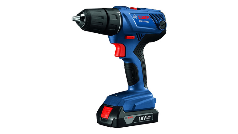 blue bosch cordless drill