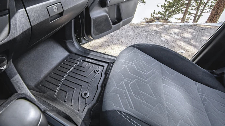 WeatherTech floor mat on passenger side