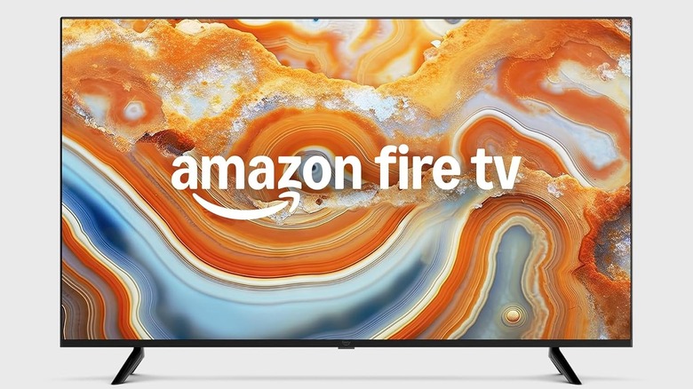 An Amazon Fire TV 4-Series showing what looks like sedimentary rocks.