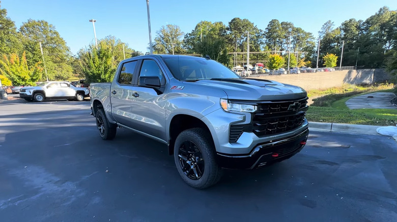 A side on shot of a 2025 Chevrolet Silverado LT Trail Boss parked