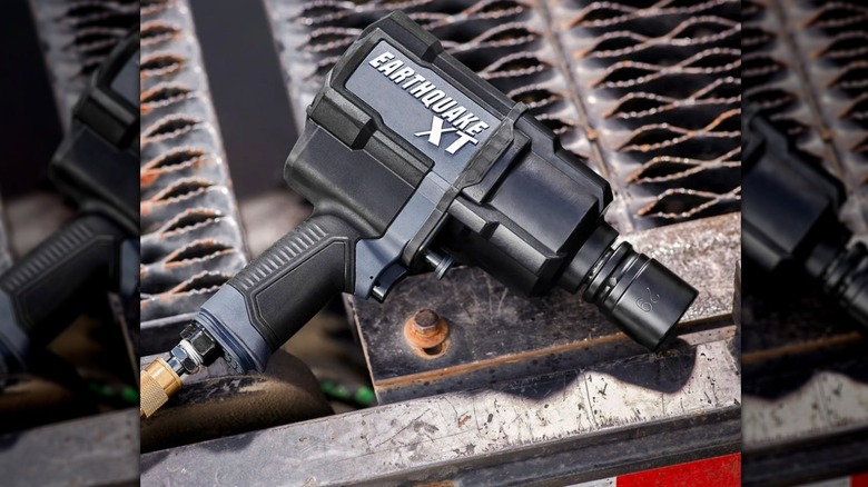 Impact wrench on metal flooring