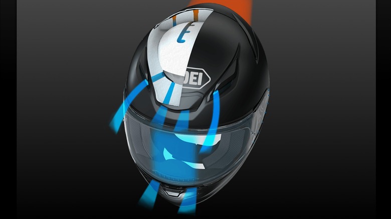 Shoei RF-1400 helmet deconstruction