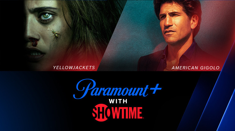 An advertisement for Paramount+ featuring Yellowjackets and American Gigolo.