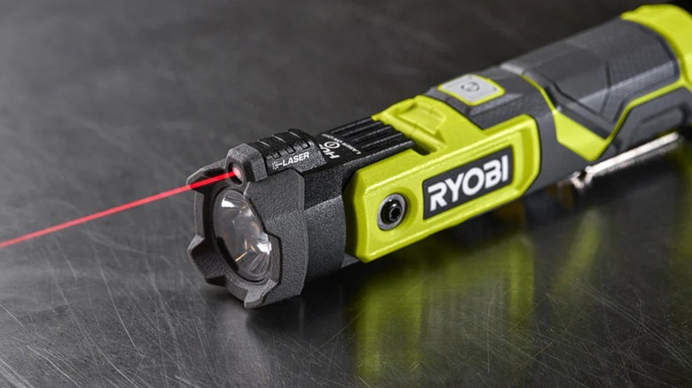 Ryobi USB Lithium LED Pivoting Flashlight and Laser