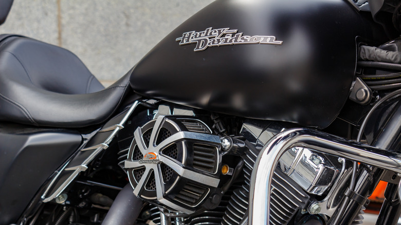 Harley-Davidson engine and fuel tank