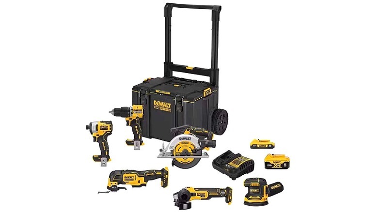 DeWalt power tools and rolling tool box