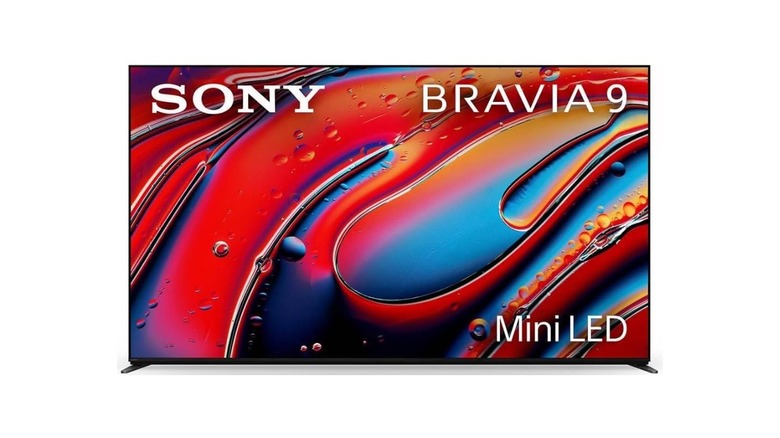 Sony Bravia 9 75-inch Mini-LED TV on a white background