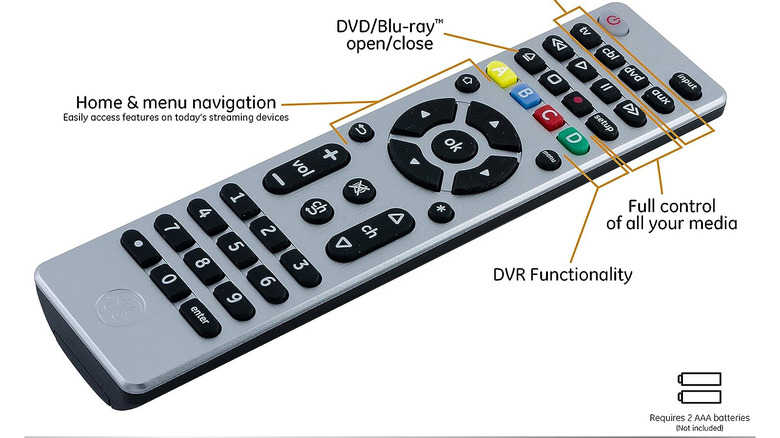 ge universal remote features
