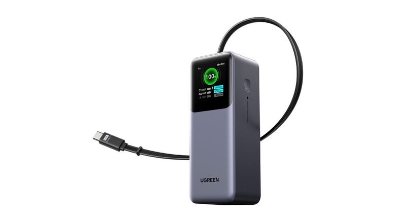 Ugreen Nexode 20,000mAh power bank with built-in cable