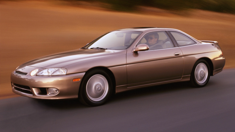 1992 Lexus SC400, front 3/4 view, beige exterior