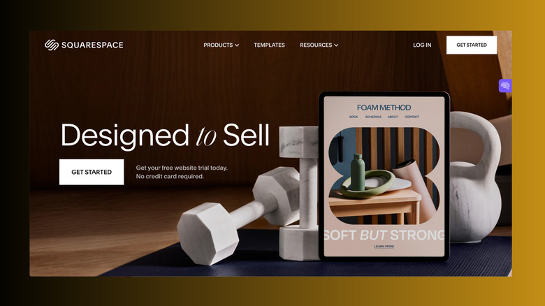 Squarespace website screenshot