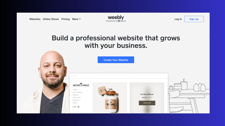 Weebly website screenshot