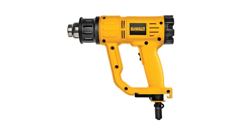 Heavy-duty heat gun on a white background