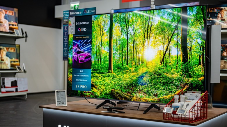 a Hisense QLED TV