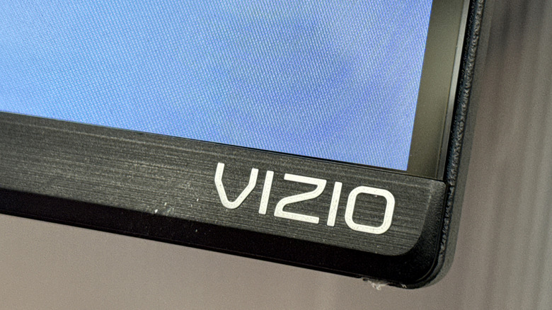 Vizio logo on screen bezel
