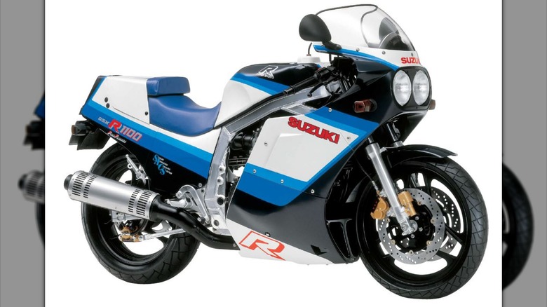 A 1986 first generation Suzuki GSX-R1100