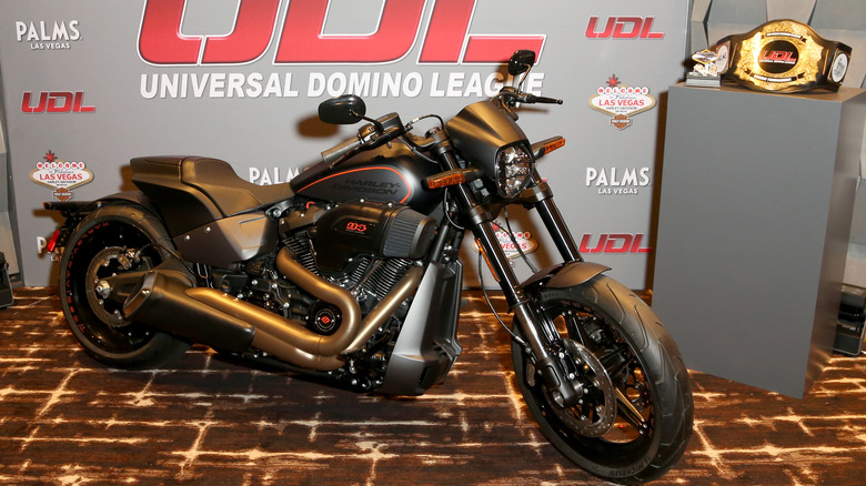 gold harley fxdr 114