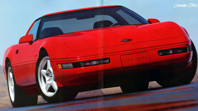 1995 Chevrolet Corvette C4 ZR-1, front-view, parked on road