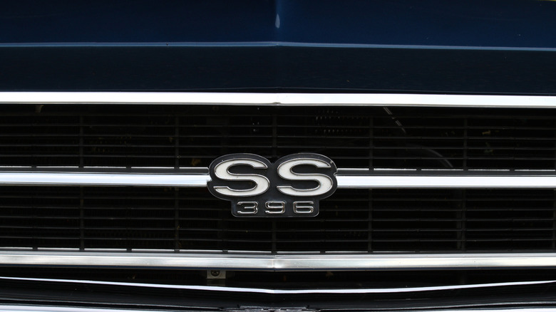 Grill badge on a Chevelle SS 396