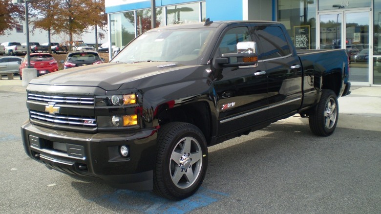 A black 2016 Chevrolet Silverado 2500