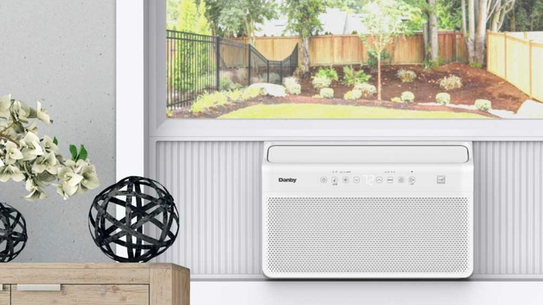 Danby DAC100B8IWDB-6 in a suburban home window